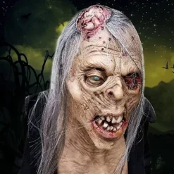 Skräck The Walking Dead Zombie Mask Läskig Halloween Kostym Skräck Blodig Vuxen Halloween Dekoration Rekvisita> Masker