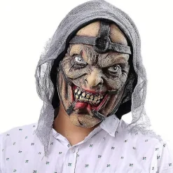 Skräckhäxmask Halloween Terror Latex Mask Läskig Cosplay Kostym Rekvisita Maskeradtillbehör> Masker