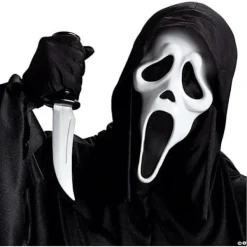 Skräckmask - Halloween Cosplay Skrämmande Rolig Spökmask - Scream Mask-FM-> Masker