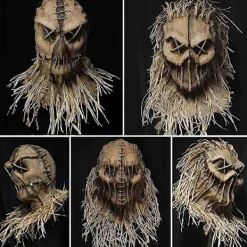 Skräkmask för Halloween Dekoration ovid Mask Huvudbonad Roliga Rekvisita Horror Maskerad Skräkinjagande Mask> Masker