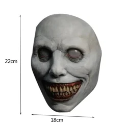 Fashion Hitch Skrämmande Halloween mask leende demoner skräck ansikte masker den ondskan cosplay rekvisita><noscript><img width=