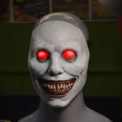 Fashion Hitch Skrämmande Halloween mask leende demoner skräck ansikte masker den ondskan cosplay rekvisita><noscript><img width=