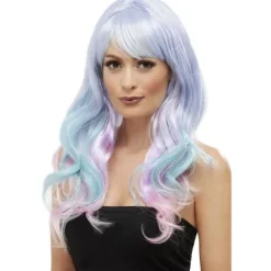 Smiffys Dam Unicorn Peruk One Size Flerfärgad One Size> Peruker