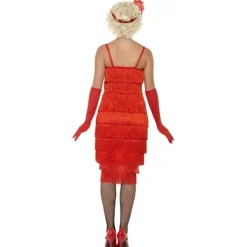 Smiffys Dam/Dam Flapper Kostymset L Röd L><noscript><img width=