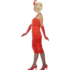 Smiffys Dam/Dam Flapper Kostymset L Röd L><noscript><img width=
