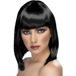 Smiffys Dam/Dam Glam Peruk One Size Svart One Size> Peruker