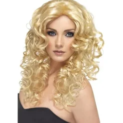 Smiffys Dam/Dam Glamour Peruk One Size Blond One Size> Peruker