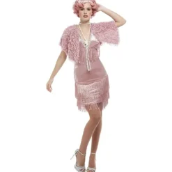 Smiffys Dam/Kvinnor Deluxe 20-tals Vintage Charleston-dräkt Set L L> Dräkter