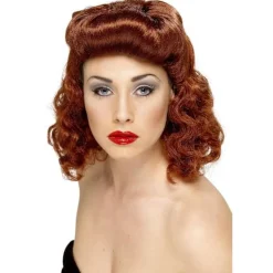 Smiffys Dam/Kvinnors Pin Up Girl Peruk One Size Aubur One Size><noscript><img width=