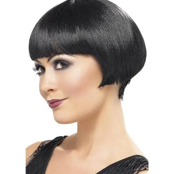 Smiffys 20-tals Flapper Bob Peruk One Size Svart One Size> Peruker