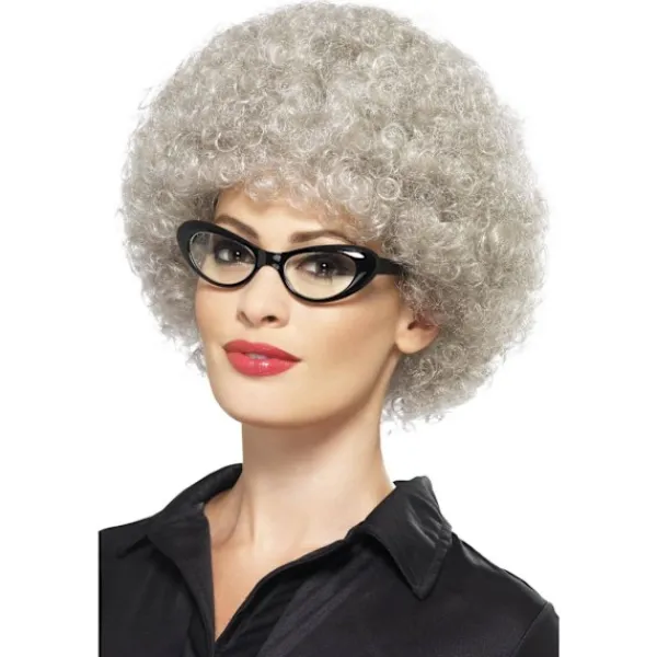 Smiffys Unisex Vuxen Granny Perm Peruk One Size Grå One Size> Peruker