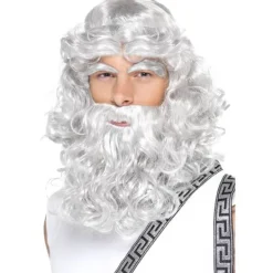 Smiffys Zeus Perukset för Män One Size Grå One Size> Peruker