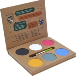 GRIM TOUT Sminkpalett - - Wow - 6 färger BIO - Naturlig -> Smink