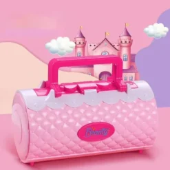 Sminkset för små flickor, hög simulering, säkert sminkset för barn, rosa[co]><noscript><img width=