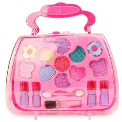 Sminkset för små flickor, tvättbart och giftfritt, riktig smink, leksaker för flickor, kompatibel födelsedagspresent för små flickor> Smink