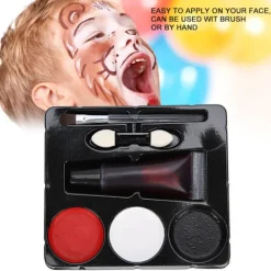 Sminkset med falskt blod Halloween Ansiktsmålningsrekvisita Kit><noscript><img width=