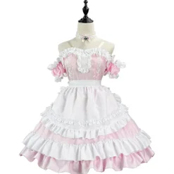 Snabb leverans Dam Söt Lolita Klänning Viktoriansk Ärmlös Prinsessa Cosplay Kostymer Hemklänningar_max> Dräkter