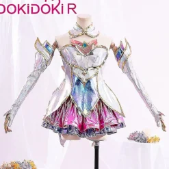 Snabb leverans Dokidoki-r Game Lol Cosplay League Of Legends Kaisa Star Guardian Costume Star Guardian Kaisa Cosplay Cosplay Peruk Plus Size XS> Dräkter