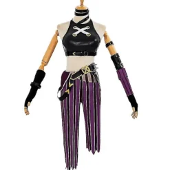 Snabb Leverans Lol Jinx Cosplay Kostym Uniform Kläder League Of Legend - Perfekt Endast Peruk -XM3- One Size><noscript><img width=