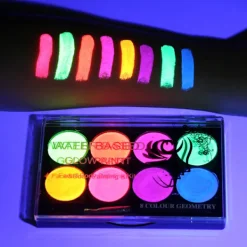 Snabbtorkande vattenlöslig kroppsfärg 8 färger Jul Makeup Verktyg Konsttillbehör><noscript><img width=