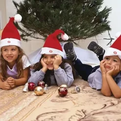 SÅNG OCH DANSANDE JULTOMTEHATT Nyhet Mössa Musikalisk Rörlig Rolig Present JUL, 100% Ny><noscript><img width=