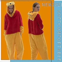 Snug Fit Unisex Vuxen Onesie Pyjamas Djur En Delig Halloween Kostym Nattkläder -r (Stor Brun)> Dräkter