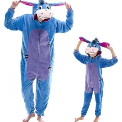 Snug Fit Unisex Vuxen Onesie Pyjamas, Flanell Cosplay Animal One Piece Halloween kostym Sovkläder Hemkläder Q Mike 105cm L> Dräkter