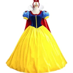 KOOLMEI Snövit Disney Prinsessdräkt Kvinnor Queen Fairytale Klänning+ set Cosplay Festoutfit Halloween Karnevalsfest Födelsedagspresenter L> Dräkter