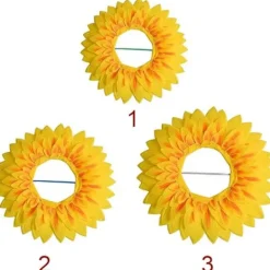 Solros huvudbonad, roliga föreställningsrekvisita, solroshatt keps för dansfest festivalspel barn tonåringar vuxna> Huvudbonader