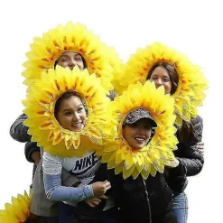 Solros Huvudbonad Roliga Scenföreställningsprylar Hatt Fest Festivalspel Bästa Present> Huvudbonader