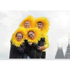 Solroshuvudbonad Roliga Performance Rekvisita Hatt Party Festival Spel> Huvudbonader