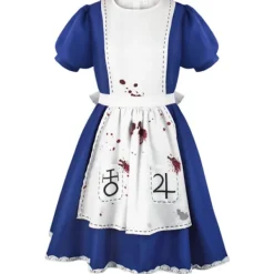 Spel Alice Madness Returns Cosplay Kostym Alice Maid Uniform Vuxen Kvinna Halloween Anime Flicka Karneval Klänning Upp Fest -WELLNGS -XF32- peruk wig | Fyndiq><noscript><img width=