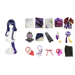 Spel Genshin Impact Raiden Shogun Cosplay Kostym Baal Sexig Kvinnor Kimono Klänning Uniform Kostym Halloween Kostymer för Kvinnor -FM- One Size | Fyndiq><noscript><img width=