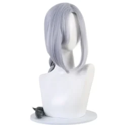 Spel Genshin Impact Shenhe Cosplay Peruk Blå Vit Färg Lång Br><noscript><img width=