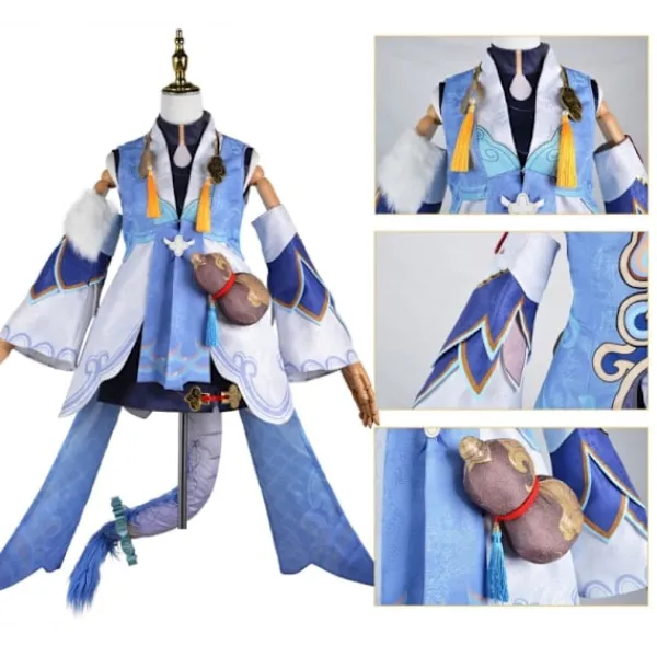 Spel Honkai Star Trail Kostym Tail Peruk Party Halloween Cosplay Kostym Kvinnor Cosplay XS> Peruker