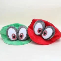 Spel Super Odyssey Cappy Hatt Vuxen Anime Cosplay Super Bros Keps Plysch Leksak Dockor Grön><noscript><img width=