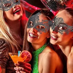 Spets Ögonmask för Dam, Sexig Maskeradmask för Kvinnor, Elegant Balmask för Halloween Maskeradfest> Masker
