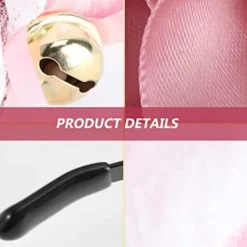 Spetsband med kattöron, Halloween Cosplay kattöron, spetsband med klockor, söt plysch fest djur pannband för barn, flickor, fest><noscript><img width=