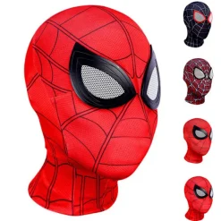 Spider Hero Helmask 3D Spandex Kostym för Barn[JUN] D> Masker
