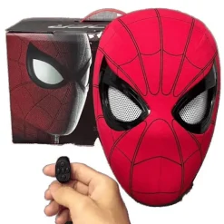 ECORP Spider-Man huvudbonad ögon rörliga manuell elektrisk blinkande mask extraordinär hjälte expedition hjälm> Masker