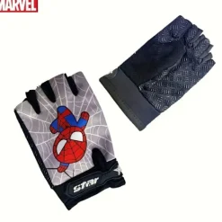 DAO Spider-Man Tecknade Fingerlösa Handskar, Lämpliga för Utomhusaktiviteter, Camping, Fiske och Cykling Sport Fitness [DB]><noscript><img width=