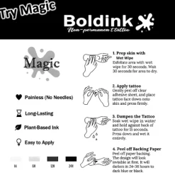 SpiderTillfällig Tatuering, Varar Upp Till 15 Dagar Ny Teknik Magisk Vattentät Semi Permanent Klistermärke.><noscript><img width=