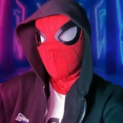 Spindelmannen Mask med Fjärrkontroll & LED Blinkande Ögon[JSR]><noscript><img width=