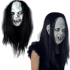 LAIQIANKUI Spökmask Läskiga Halloweenmasker Halloween Helhuvudmasker Skräckmask Halloween Latexmasker> Masker