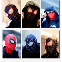 SQBB Svart Mj Spider-Man Mask Cosplay - Vuxen><noscript><img width=