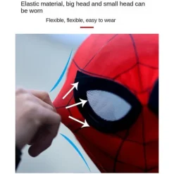 SQBB Svart Mj Spider-Man Mask Cosplay - Vuxen><noscript><img width=