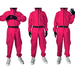 Squid Game Dräkt / Maskeraddräkt - Cosplay Suit S><noscript><img width=
