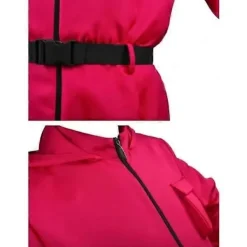 Squid Game Halloween Jul Cosplay Kostym Vuxen Helkroppsdräkt Set med Mask Bälte och Handskar - Perfekt XXL> Dräkter