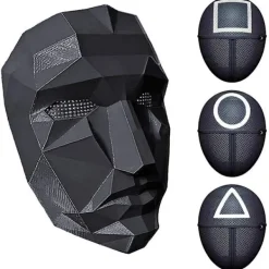 Squid Game Mask / Ansiktsmask - Cosplay V Triangle> Masker