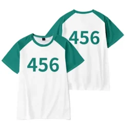 Holocky Squid Game Spelare 001/456 Kostym T-shirt M> Dräkter